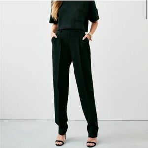 SPANX Ponte Coset barrel leg pants black XS